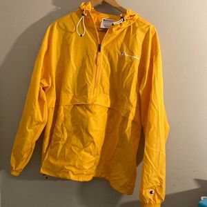 Champion Yellow kangaroo pouch Windbreaker Jacket